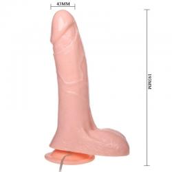 Baile - inflatable dildo hinchable realistico con ventosa 19.3 cm