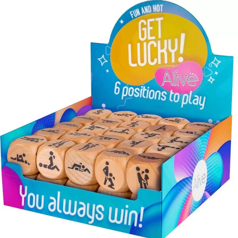 Alive - get lucky caja dado 6 posiciones 50 unidades