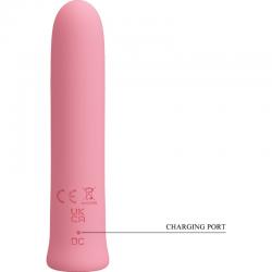 Pretty love - curtis mini vibrador super power 12 vibraciones silicona rosa