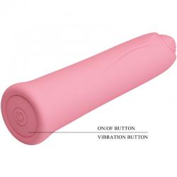 Pretty love - curtis mini vibrador super power 12 vibraciones silicona rosa