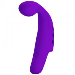 Pretty love - gorgon vibrador de dedo recargable morado