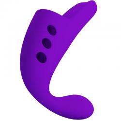 Pretty love - gorgon vibrador de dedo recargable morado