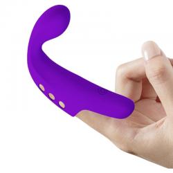 Pretty love - gorgon vibrador de dedo recargable morado