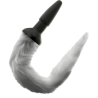 Darkness plug anal silicona con cola gris - 1