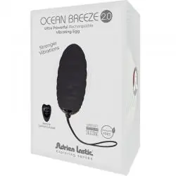 Adrien lastic - ocean breeze 2.0 huevo vibrador recargable control remoto negro