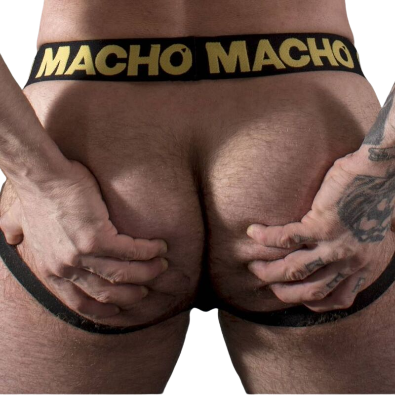 Macho - mx25ac jock cuero amarillo - - 1