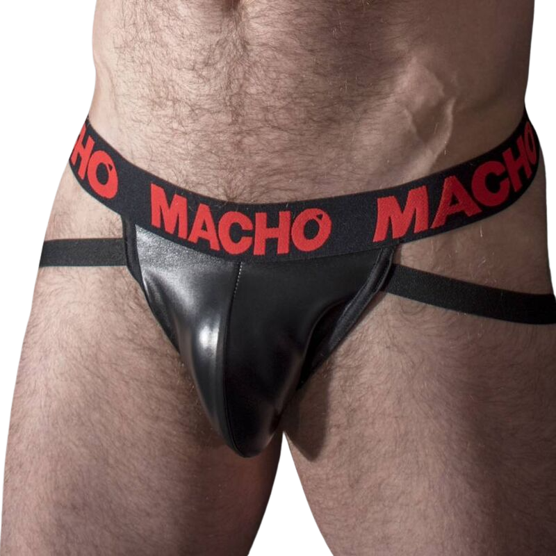 Macho - mx25rc jock cuero rojo - - 1
