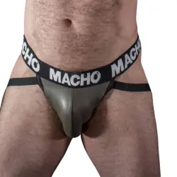 Macho mx27gr jock cuero gris beige s - - 1