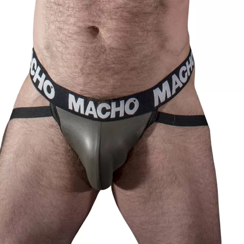 Macho mx27gr jock cuero gris beige s - - 1