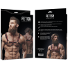 Fetish submissive actitude - arnés ecopiel pecho hombre negro/rojo - 3
