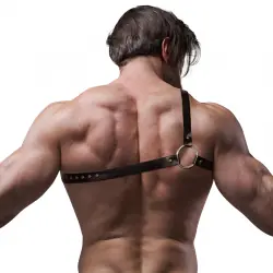 Fetish submissive - attitude arnés ecopiel hombro cruzado hombre