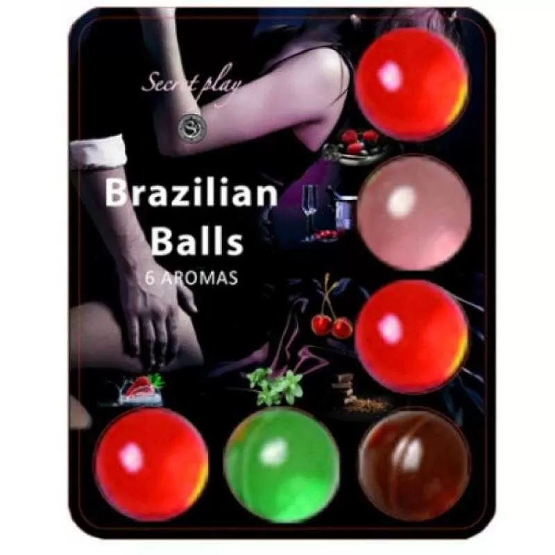 Secretplay - 6 hot balls lubricante con aroma de frutas Secretplay - 6 hot balls lubricante con aroma de frutas