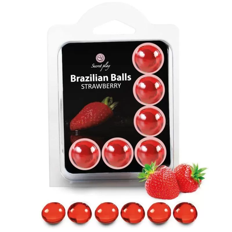 Secretplay - set 6 brazilian balls fresa Secretplay - set 6 brazilian balls fresa