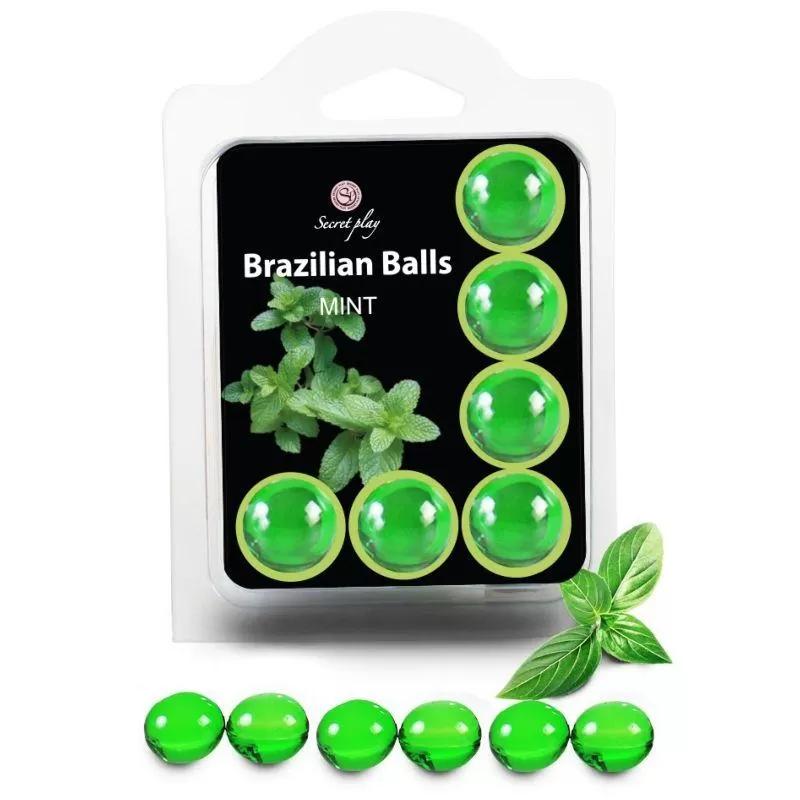 Secretplay - set 6 brazilians balls menta Secretplay - set 6 brazilians balls menta