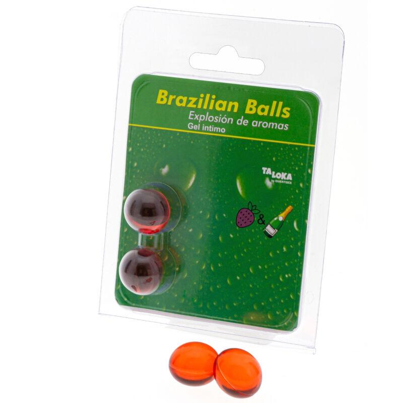 Taloka - brazilian balls gel íntimo fresas & champn 2 bolas Taloka - brazilian balls gel íntimo fresas & champn 2 bolas