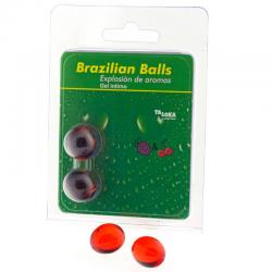 Taloka - brazilian balls gel íntimo fresa & cereza 2 bolas