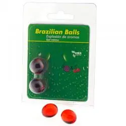 Taloka - brazilian balls gel íntimo fresa & cereza 2 bolas