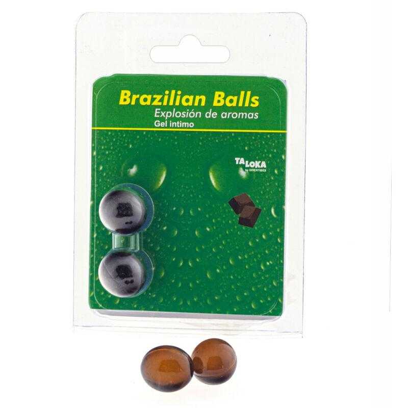 Taloka - brazilian balls gel íntimo chocolate 2 bolas