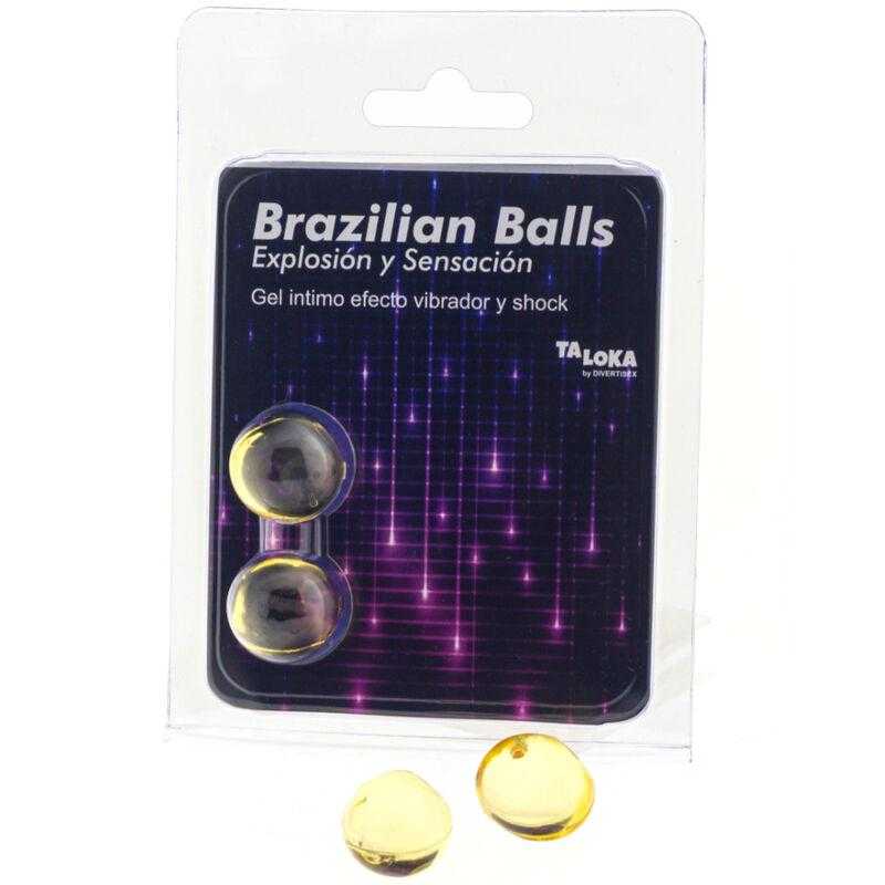 Taloka - brazilian balls gel excitante efecto vibración y shock 2 bolas