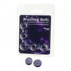 Taloka - brazilian balls gel excitante efecto vibración eléctrica 5 bolas