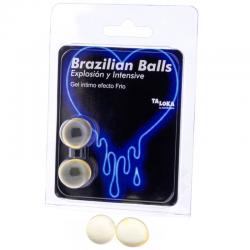 Taloka - brazilian balls gel excitante efecto frio y vibración 2 bolas