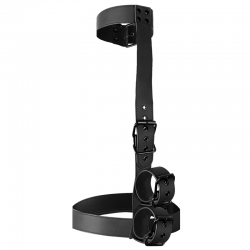 Fetish submissive bondage - conjunto de sujeción para el cuerpo de cuello y muñequeras