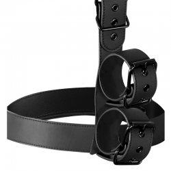 Fetish submissive bondage - conjunto de sujeción para el cuerpo de cuello y muñequeras