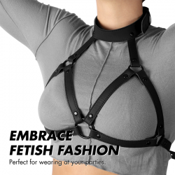 Fetish submissive bondage - arnés ajustable pecho