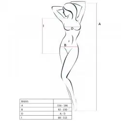Passion - woman bs035 bodystocking blanco talla unica Passion - woman bs035 bodystocking blanco talla unica