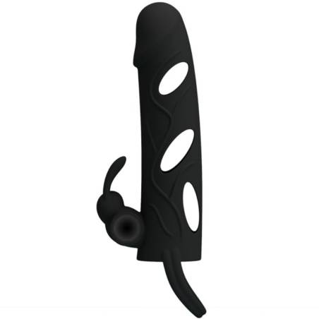 Pretty love funda silicona con vibracion 14 cm color negro - 1