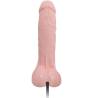 Baile dildo realista hinchable con vibración, visto desde atrás