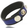 Leather body correa de cuero ajustable para pene  azul-negra - 1