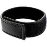 Leather body correa cuero ajustable con velcro para pene negro - 1