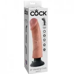 King cock - dildo vibrador 23 cm natural