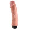 King Cock vibrador de 9 pulgadas sin la ventosa, con la rueda de la base
