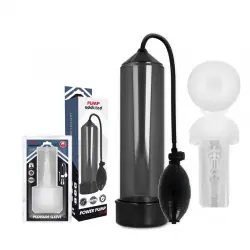 Pump addicted - rx3 bomba erección negro con masturbador