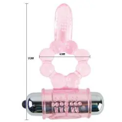 Baile - anillo silicona 10 ritmos lengua con vibracion rosa Baile - anillo silicona 10 ritmos lengua con vibracion rosa