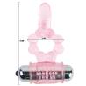 Anillo silicona 10 ritmos  lengua con vibracion rosa - 2