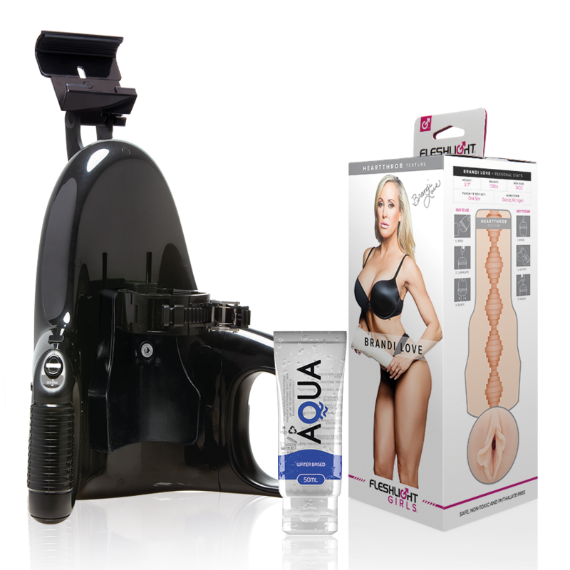 Fleshlight - brandi love vagina + universal launch + lubricante aqua quality 50 ml