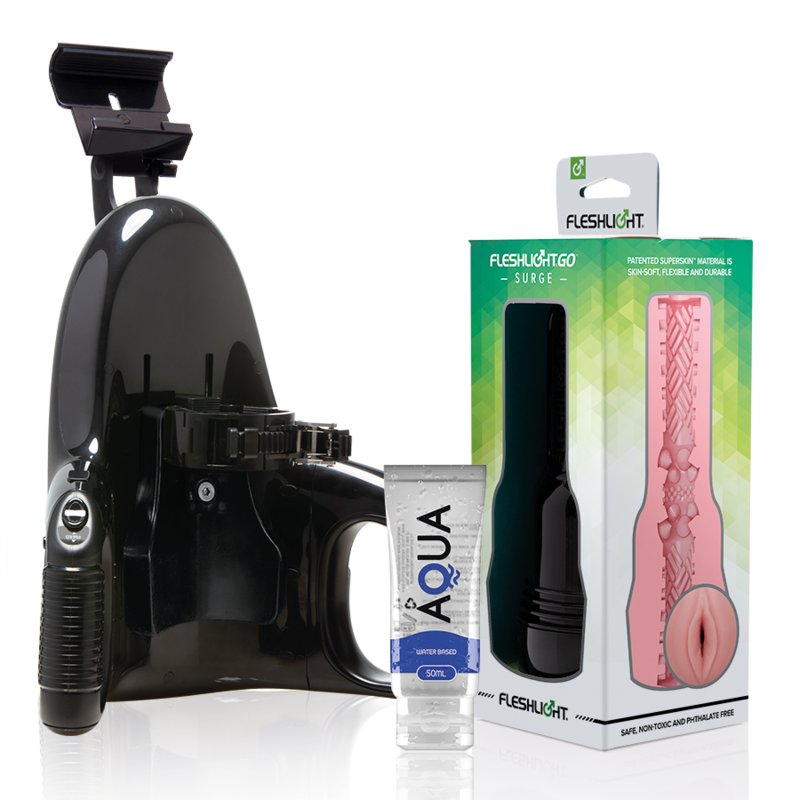 Fleshlight - go pink lady surge vagina + universal launch + lubricante aqua quality 50 ml Fleshlight - go pink lady surge vagina + universal launch + lubricante aqua quality 50 ml