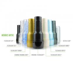 Fleshlight - go pink lady surge vagina + universal launch + lubricante aqua quality 50 ml