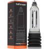 Bathmate Hydromax8 transparente junto a su caja negra y naranja