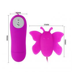 Baile - estimulador de clítoris mariposa love eggs 12 velocidades lila control remoto