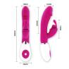 Pretty love flirtation vibrador con rabbit gene - 6