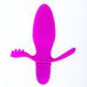 Pretty Love Fitch vibrador anal con relieves, vista frontal con las aletas