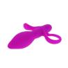 Pretty Love Taylor vibrador anal con asa, tumbado con el aro arriba
