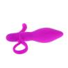Pretty Love Taylor vibrador anal con asa, vista lateral con el aro abajo