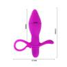 Pretty Love Taylor vibrador anal con asa, medidas