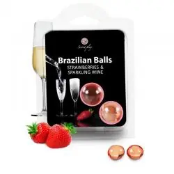 Secretplay - set 2 brazilian balls fresas con cava Secretplay - set 2 brazilian balls fresas con cava