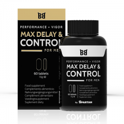 Black bull - max delay & control máximo rendimiento para hombre 60 cápsulas